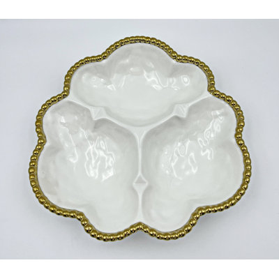 10.5" Bead 3-Section Plate