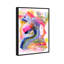 Oliver Gal Neon Swirl Abstract - Hand-Applied Glass Coat Framed Canvas Art-2078035274-2050148034