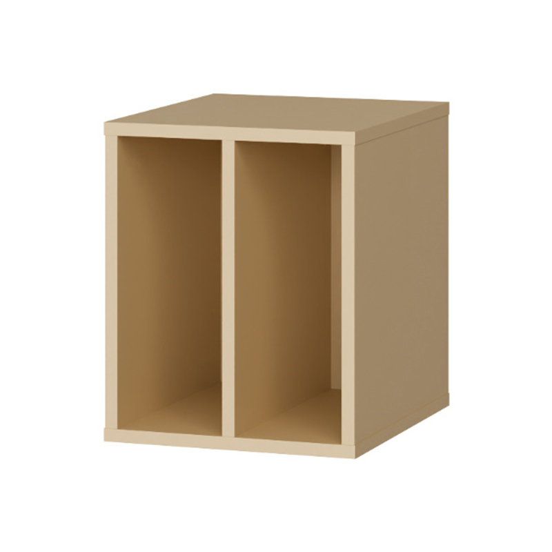 Modern minimalistic inset unit for cupboard, 2 compartments, organising unit, engineered wood, 30 cm W x 36.9 cm H x 34.8 cm D
