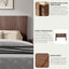 Tête de lit en bois massif Ebern Designs, fixation murale, chêne naturel-929358437-912824889