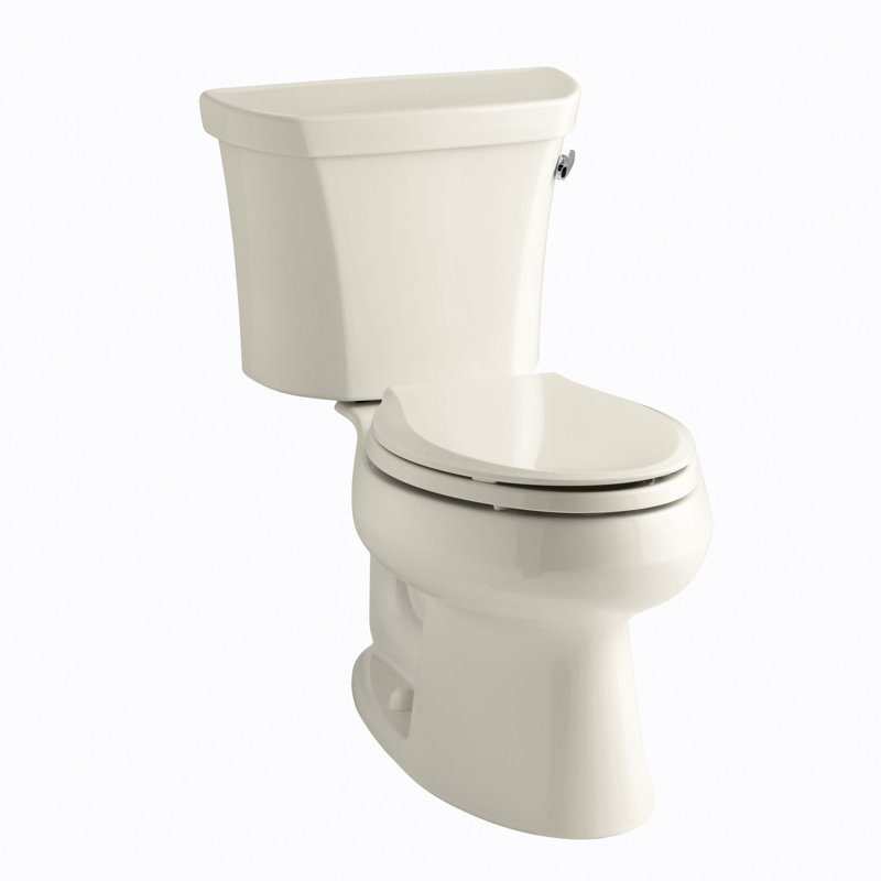 Wellworth 1.28 GPF Water Efficient Elongated Two-Piece Toilet (Seat Not Included), Almond