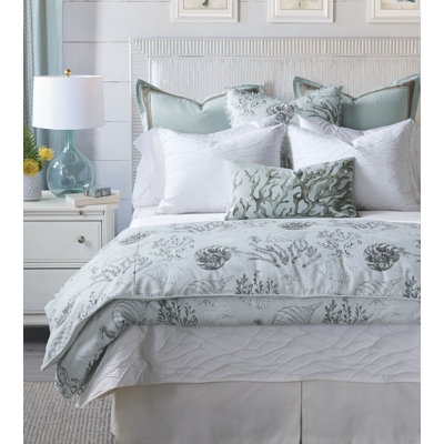 Nerida Coastal Cotton Floral Duvet Cover