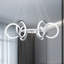 Luminaire suspendu rond à intensité variable 6 lumières DEL moderne pour îlot de cuisine-278320086