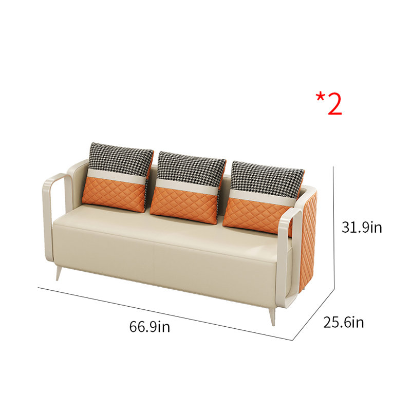 Matthius 66.9'' Faux Leather Sofa