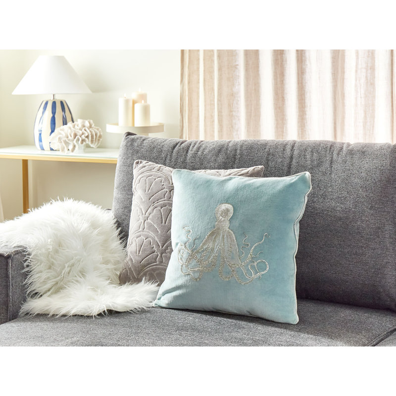 Catana Animal Print Square Cushion, Blue