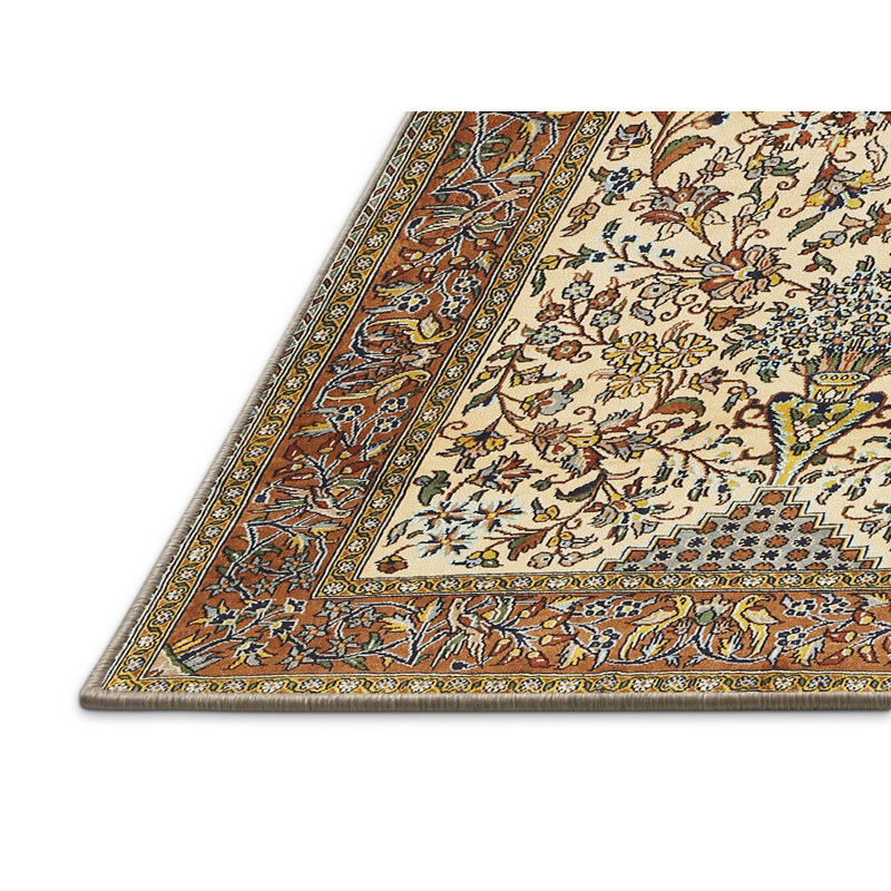 Tapis oriental beige, Rectangle 7 pi x 10 pi