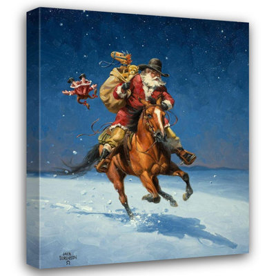 ArtDirect Sorenson, Jack Gallery Wrapped Canvas Art Titled: Midnight Rider