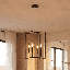 Luminaire suspendu 4 lumières Keldric en nickel brossé-1283529664