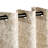 HausHome Jacquard Damask Semi-Sheer Grommet Curtain Panels-241044380-241044382