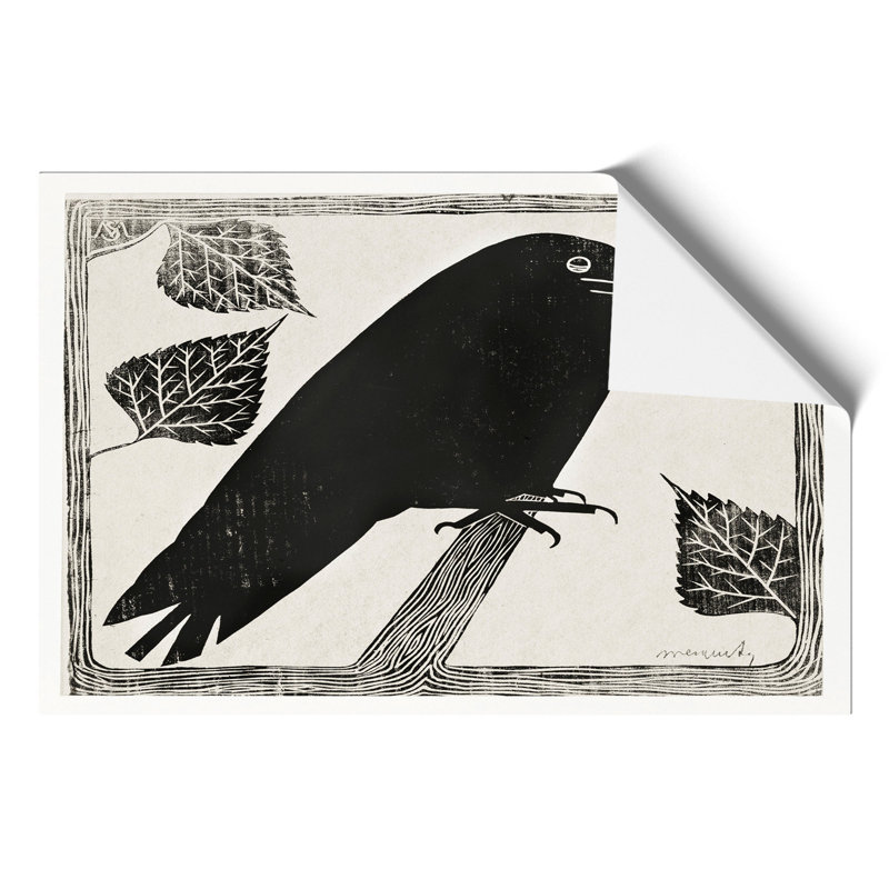 Crow by Samuel de Mesquita - Frameless Print, 21cm H x 30cm W x 0.1cm D