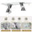 6 - Person Glass Top Double Pedestal Dining Set-1412305676-1412356946