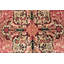 Tapis persan antique rose / ivoire Kerman