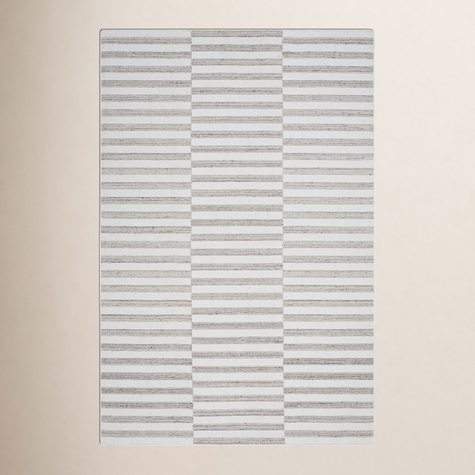 Ernie Hand-Woven Striped Rug, Rectangle 5' x 7'6"