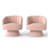 Murrow Velvet Swivel Barrel Chair(Set of 2)-522259645