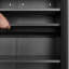 Armoire à chaussures moderne à double porte minimaliste avec portes en filet et fond creux pour armoire de rangement à haut pied, compatible avec les aspirateurs robotiques, noir-1246254270