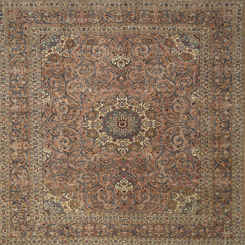 Tapis oriental tissé à la machine Ceazar, Carré 7 pi