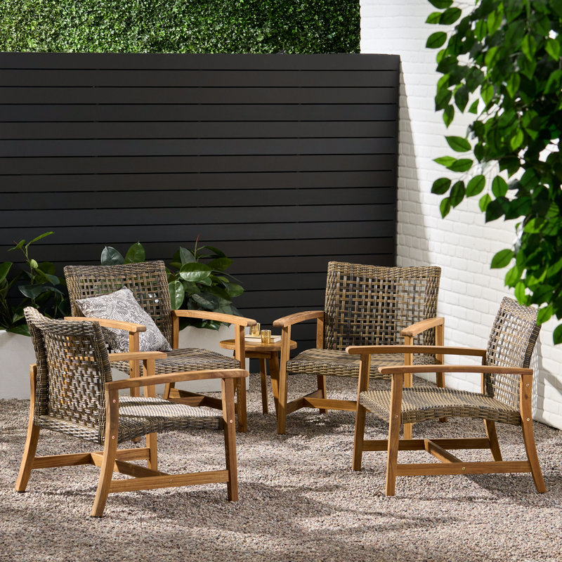 Chaise de patio Baldivis, Brun