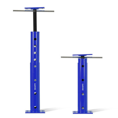 2-Pack Adjustable House Floor Jacks, 19"-36" Telescoping Support Poles, 18000 lbs Capacity Carbon Steel Temporary Support for Basement Crawlspace, Blue