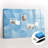 Magnetic Memo Board Whiteboard - 90 x 60 cm - With Marker and Magnets - Triangles abstraction-656892626