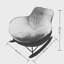 Chaise berçante moderne rembourrée