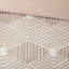 Housse de couette pour grand lit en coton rose, motif géométrique, 2 taies décoratives pour lit double / grand, conception, incluse