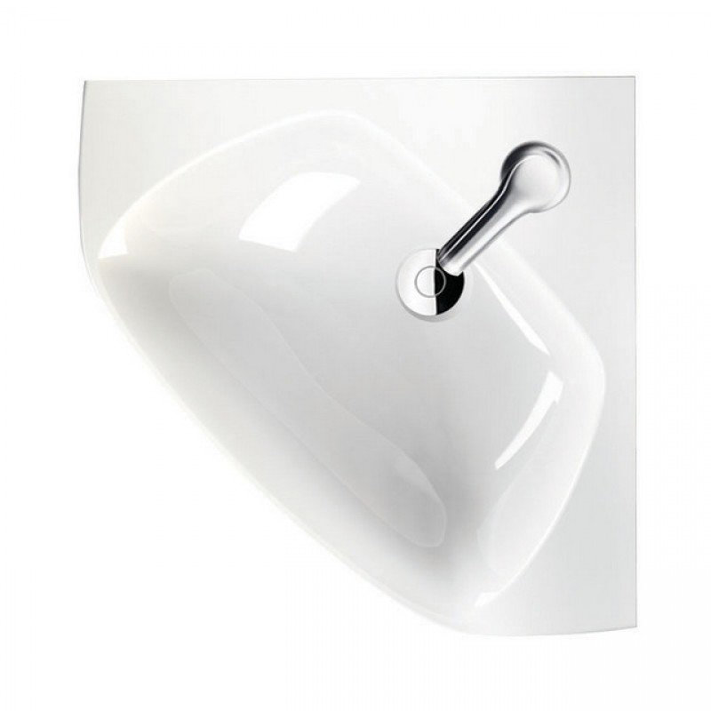 CeraStyle By Nameeks Arda 18.5'' Glossy White Ceramic Specialty Bathroom Sink with Overflow