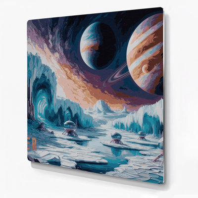 Space NASA Gray Metal Wall Art