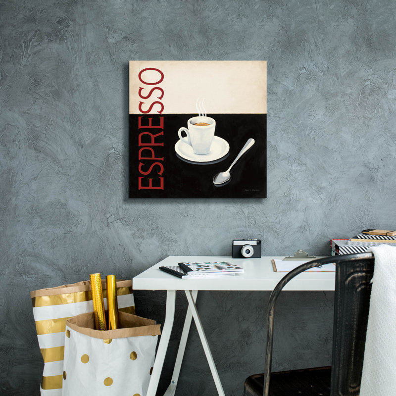 Art mural sur toile Latitude Run® «Cafe Moderne 4» par Marco Fabiano, H 18 po x l 18 po x P 0,75 po