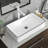 Mocoloo 24" x 14" Ceramic Rectangular Vessel Bathroom Sink with Decorative Rim-98706276