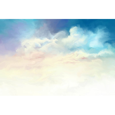 Watercolour Summer Sky by Pobytov - Wrapped Canvas Print