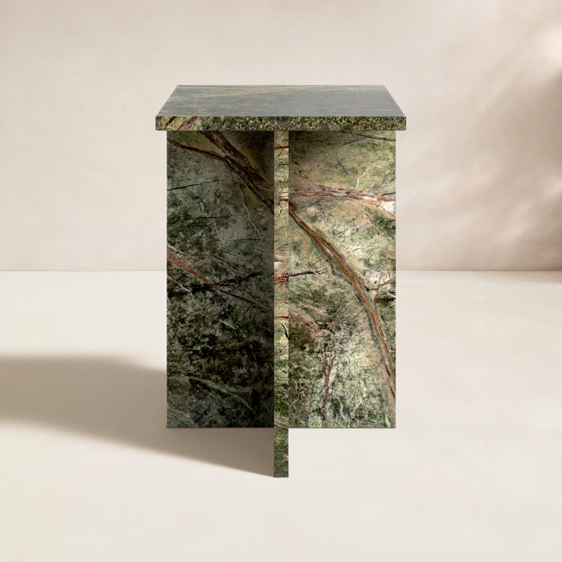 Blair Marble End Table, Green Marble