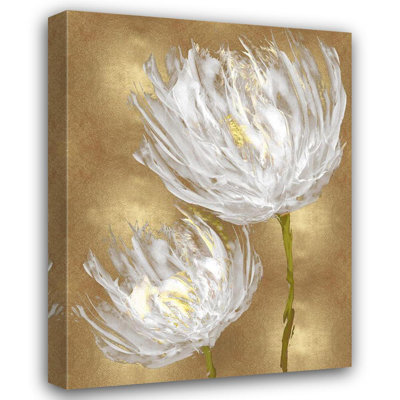 Art sur toile tendu avec galerie Lark Manor ™ à Austin, Vanessa, Tulipes sur or II