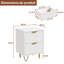 49cm W Manufactured Wood Bedside Table