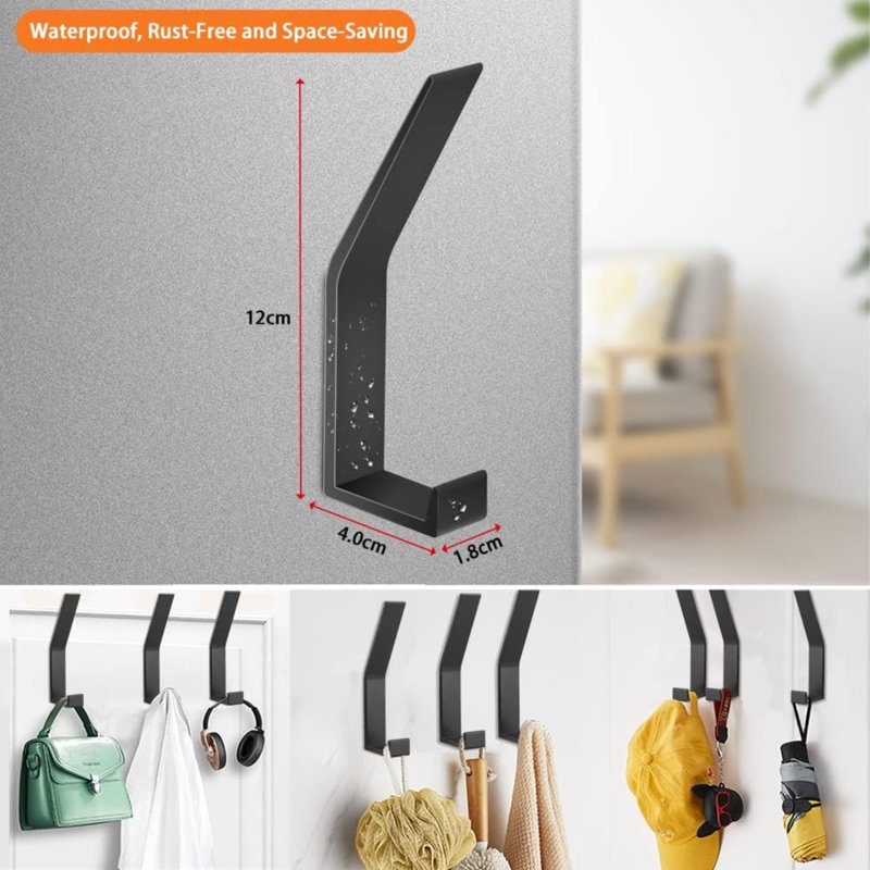 Bruk Metal Wall Wall Hook, Black