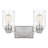 Gilliard 2-Light Bath Light With Clear Water Glass-420629776
