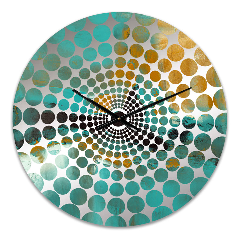 Aiedan - Horloge murale peinture abstraite, Petit