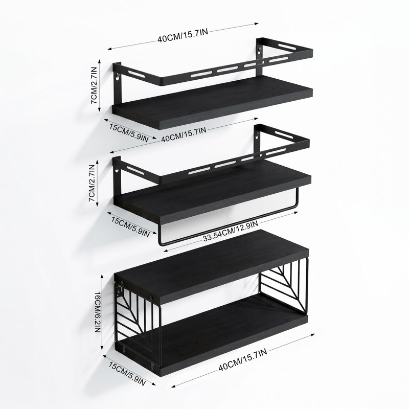3 Piece Floating Shelf