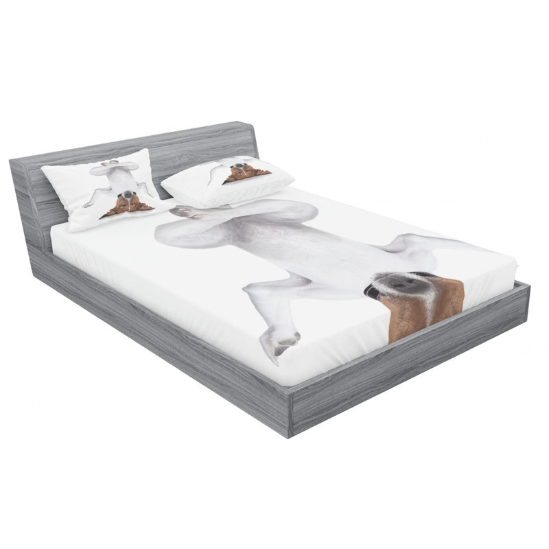 Microfiber Sheet Set, Queen Sheet Set with Fitted Sheet