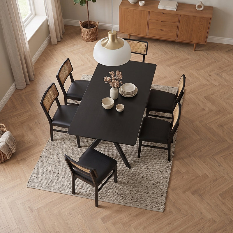 6 -Person Solid Wood Dining Set