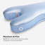 Oreiller Bedgear Beauty Performance avec housse en soie ultra-brillante et forme ergonomique