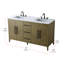 Meuble-lavabo double 60 po-809517552