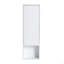 Armoire de rangement pour salle de bain, tiroir à fermeture en douceur, blanc brillant