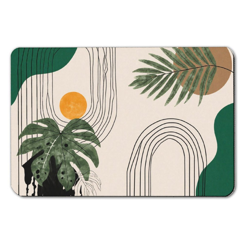 Tapis de salle de bain Tropical Plants