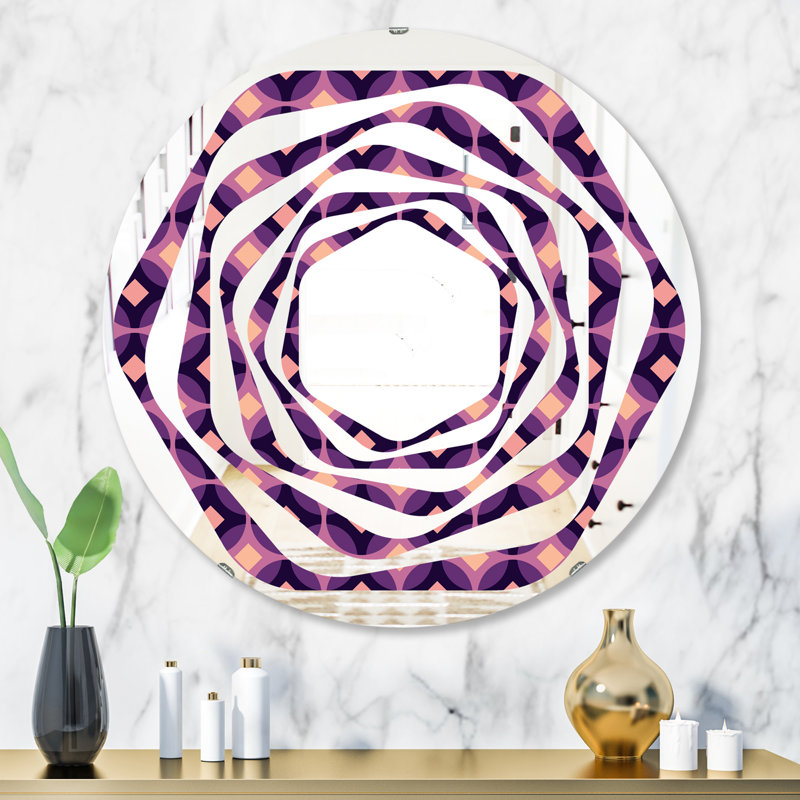 Miroir mural Whirl, H 31,5 po x l po