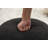 Round Upholstered Boucle Ottoman-651051399-651051400