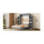 Lit escamotable Dannen avec lumières DEL et tablettes réglables-995764983-990475736
