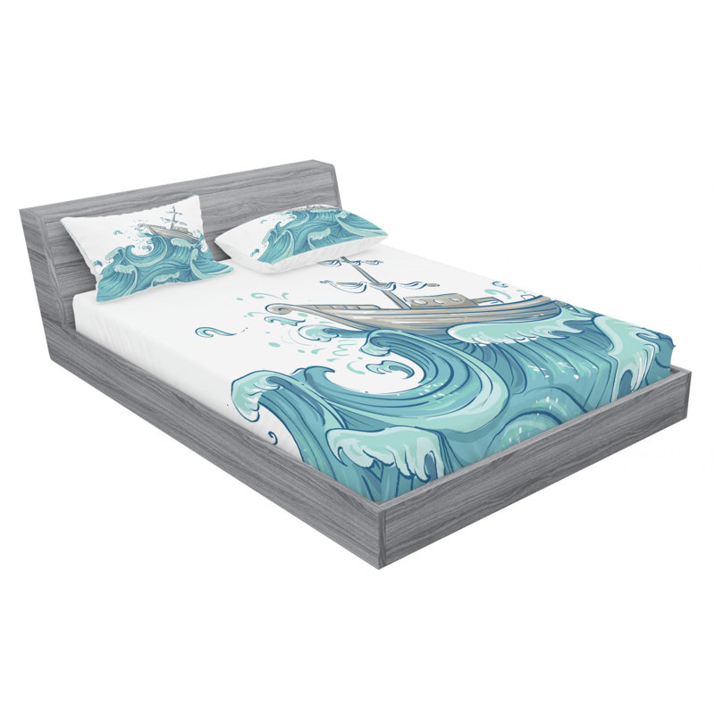 Microfiber Sheet Set, Queen Sheet Set with Fitted Sheet