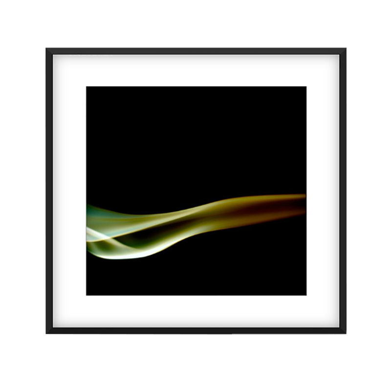 Calumet 4 par Francis Augustine - reproduction de photo, Blanc, H 24 po x l 36 po x P 0,8 po, Papier avec cadre noir