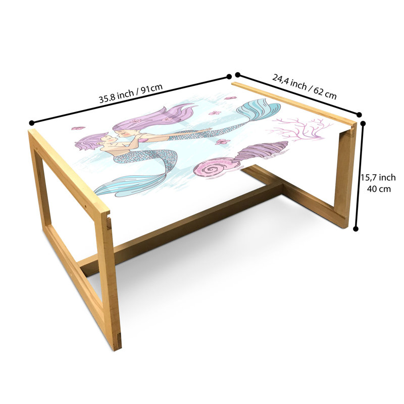 Jadn Sled Coffee Table, 90cm H x 62cm W x 40cm D