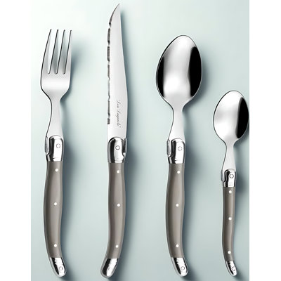 24-Piece Stainless Steel Flatware Set With Vintage french Design For Everyday And Formal Dining